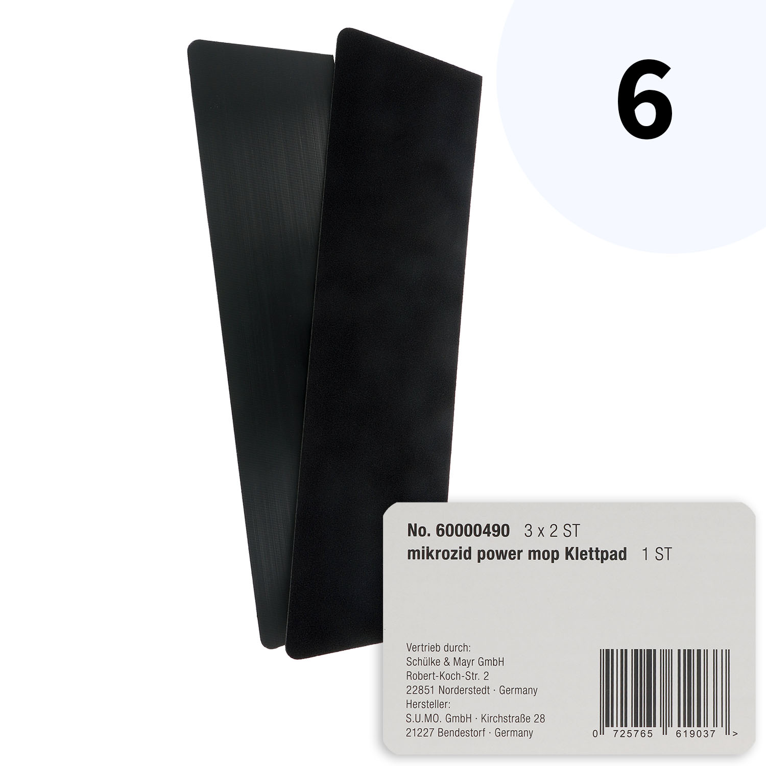 Klettpads zum Mikrozid Power Mop - 6 St.
