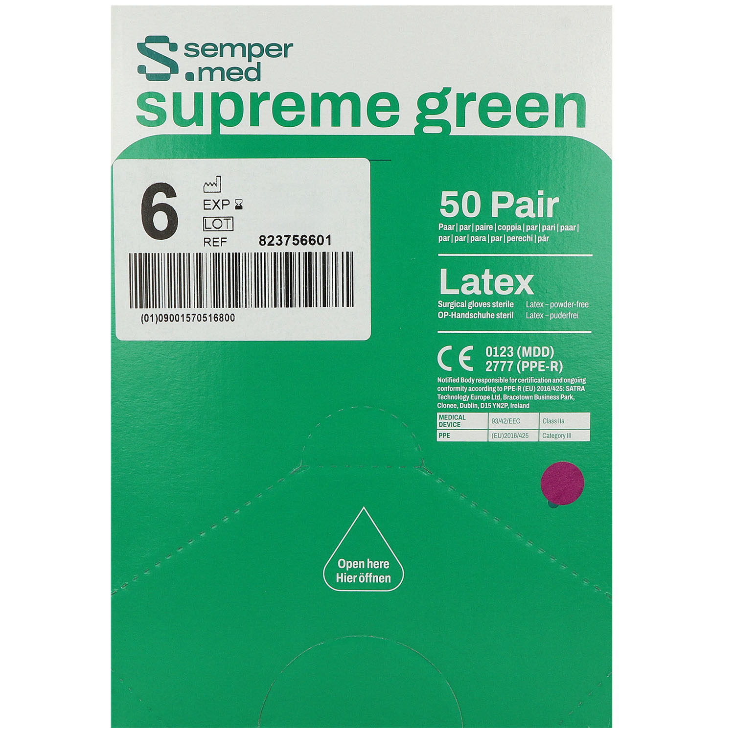 Sempermed Supreme Green OP-Handschuhe