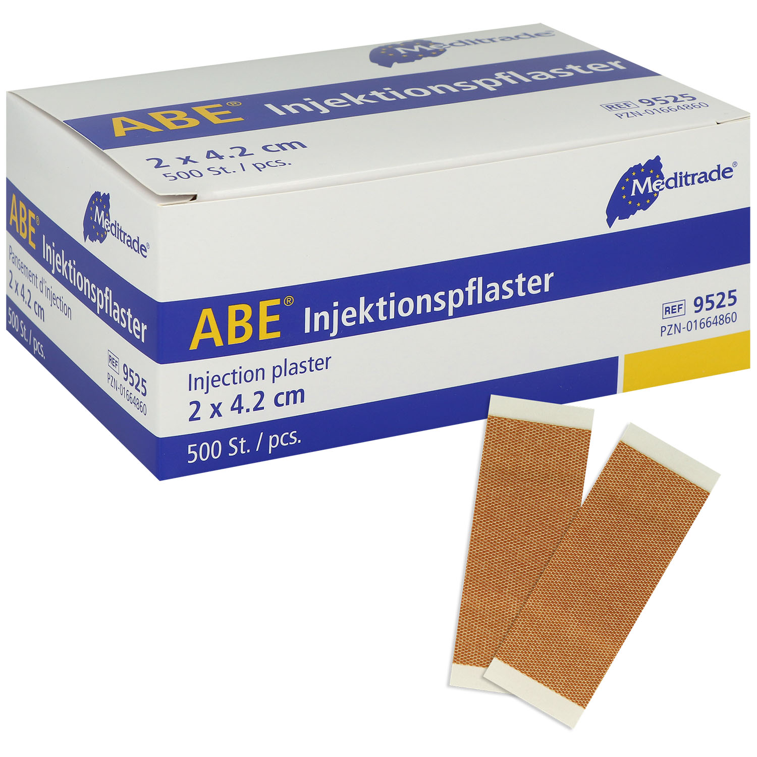 Meditrade ABE Injektionspflaster 2 x 4 cm - 500 St.