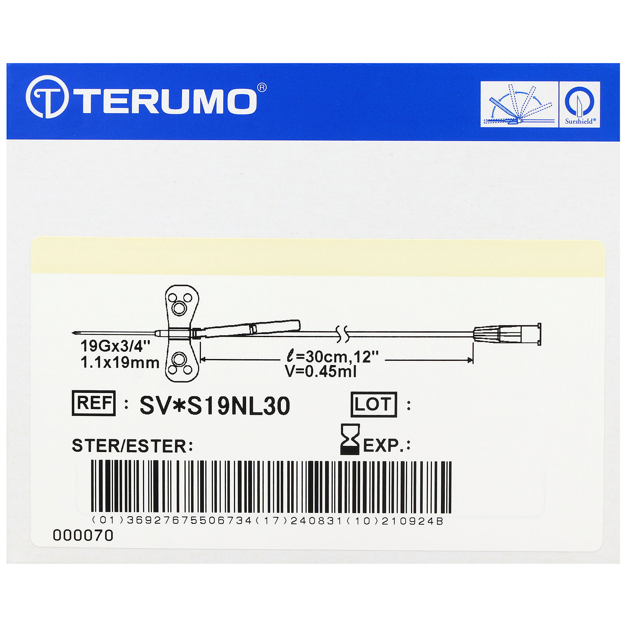 Surflo Safety Sicherheits-Venenpunktionskanüle