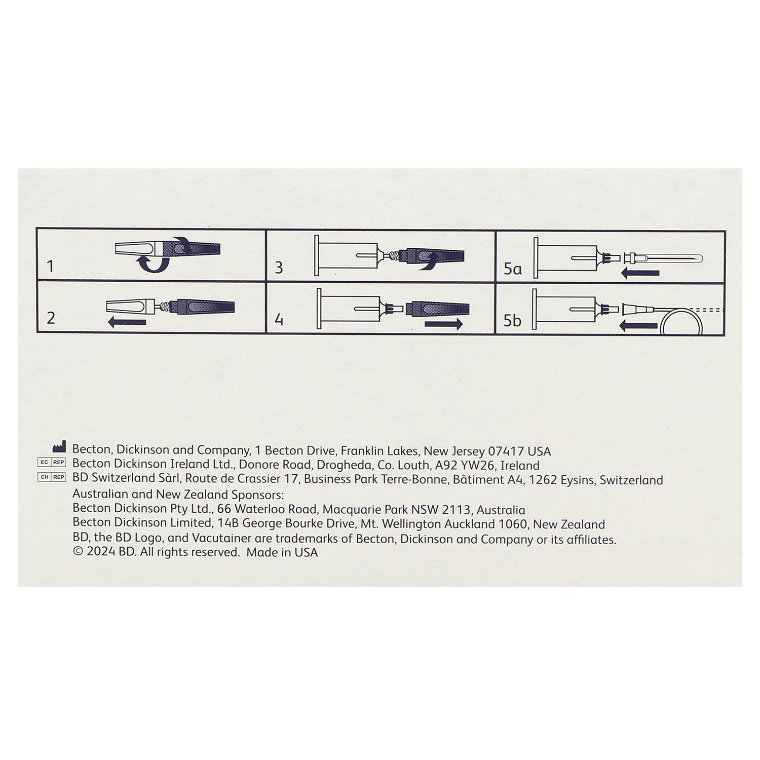 BD Vacutainer Luer-Adapter, steril, mit Ventil