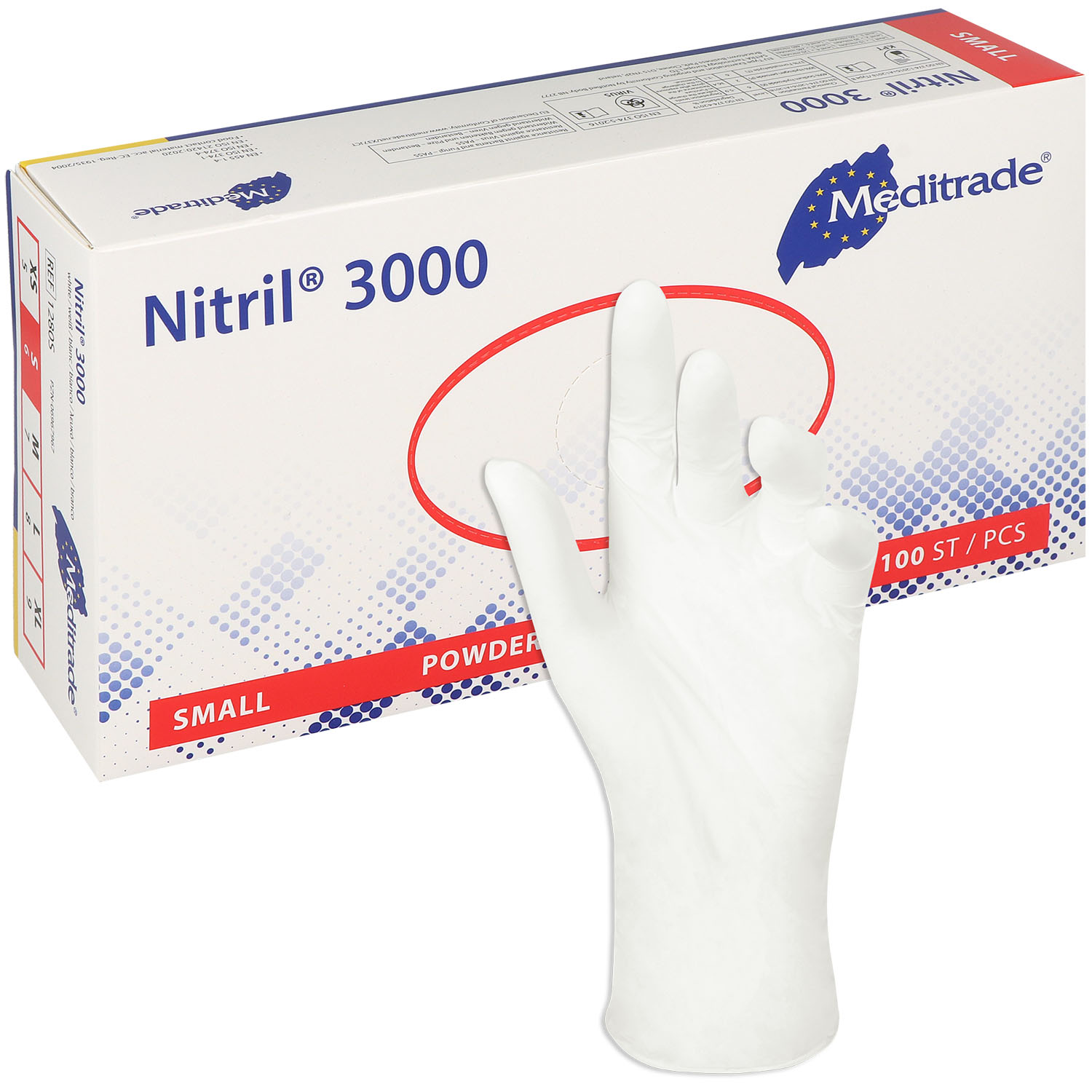 Nitril 3000 Nitrilhandschuhe, Latexfrei Gr. S - 100 St.