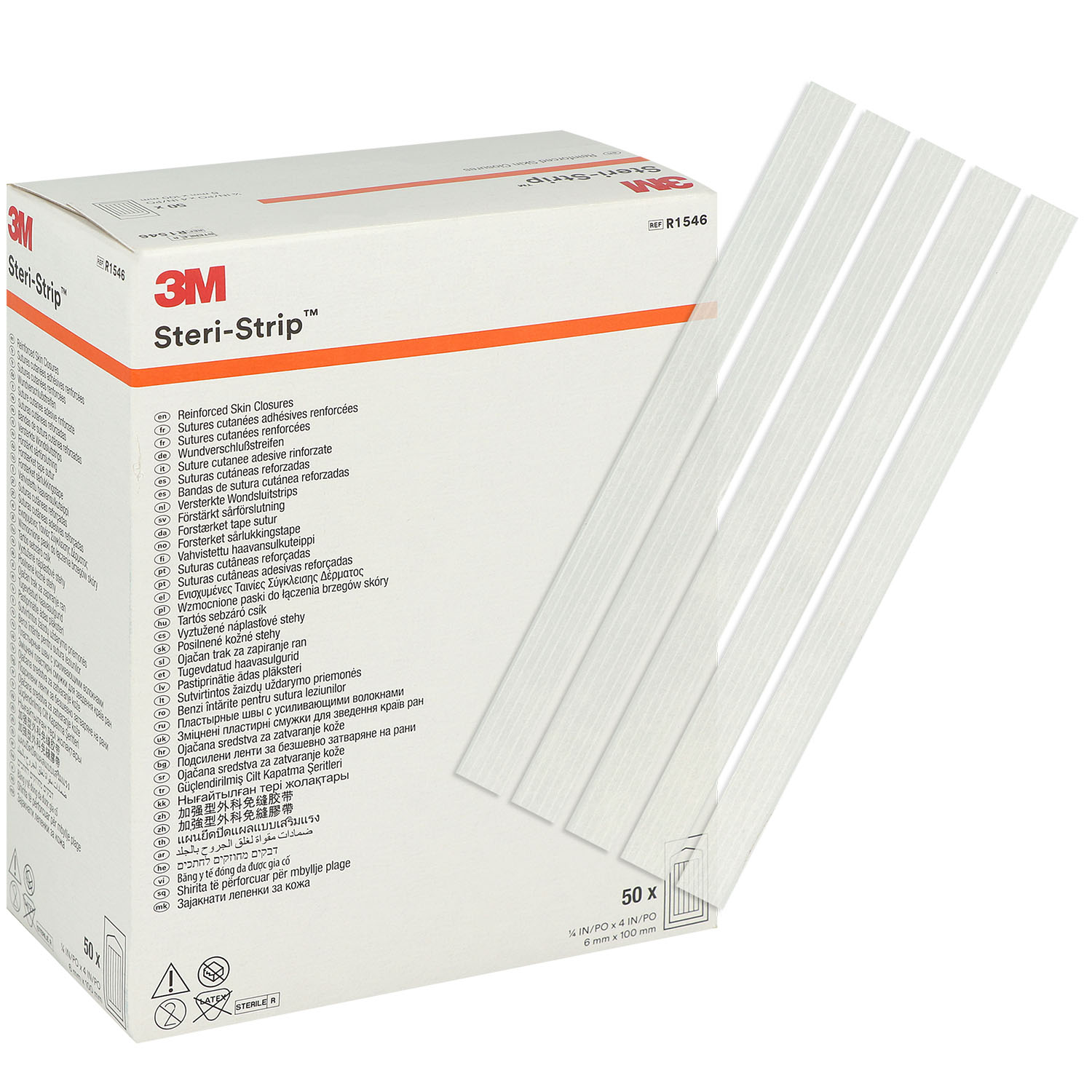3M Steri-Strip 6 x 100 mm - 50 x 10 Stück