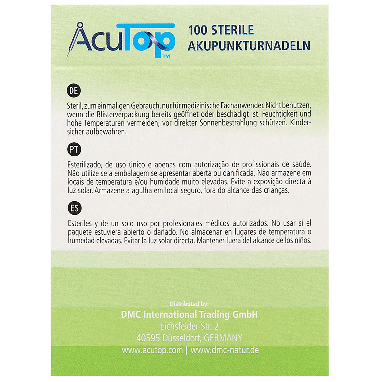 Akupunkturnadeln AcuTop CBs Type