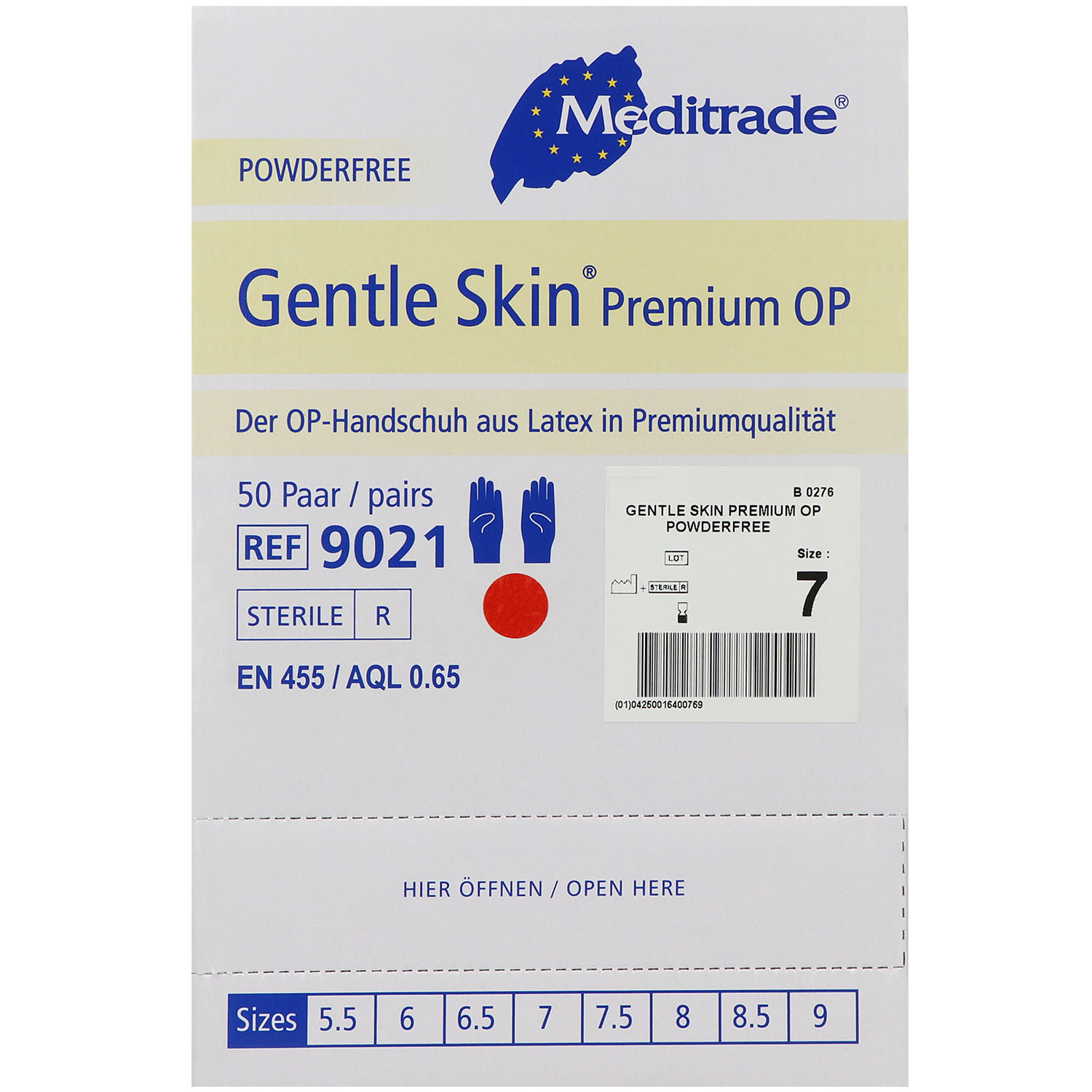 Gentle Skin Premium OP-Handschuhe Latex puderfrei steril,