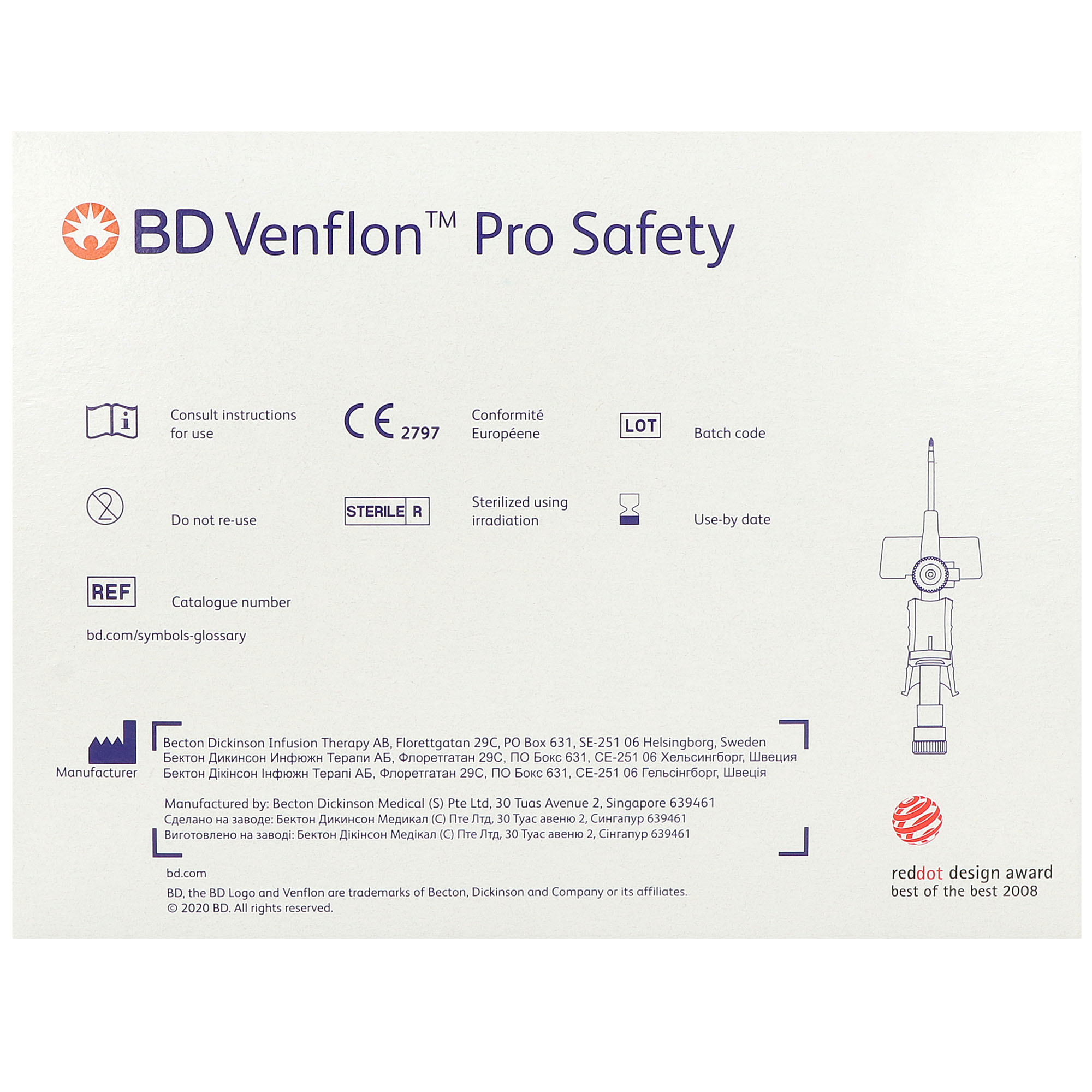 BD Venflon Pro Safety Sicherheitsvenenverweilkatheter