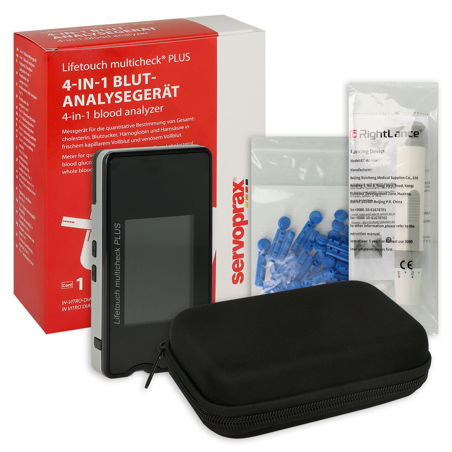 Lifetouch multicheck PLUS Vierfach-Diagnosik-Set