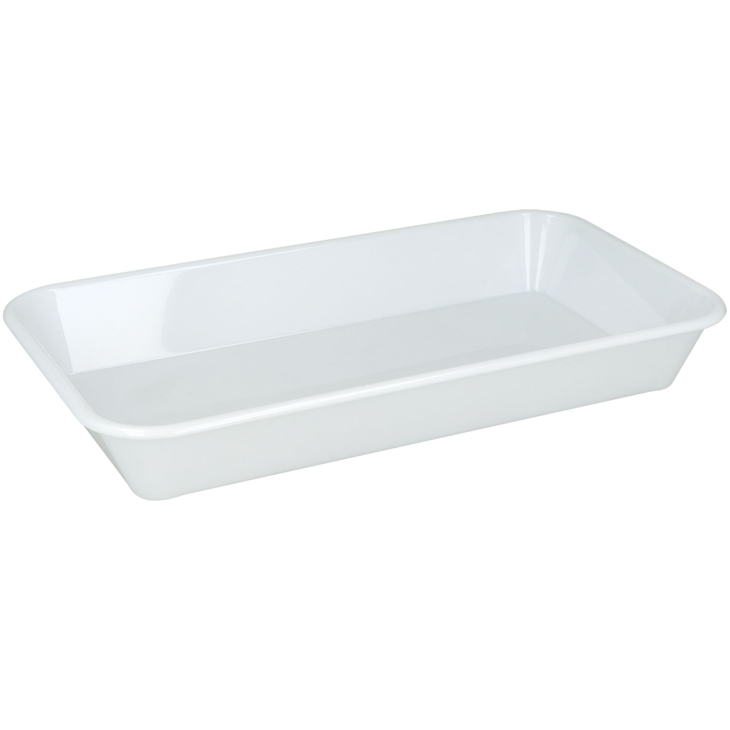 Instrumententablett aus Melamin weiß wärmebeständig 290 x 160 x 40 mm - 1 St.