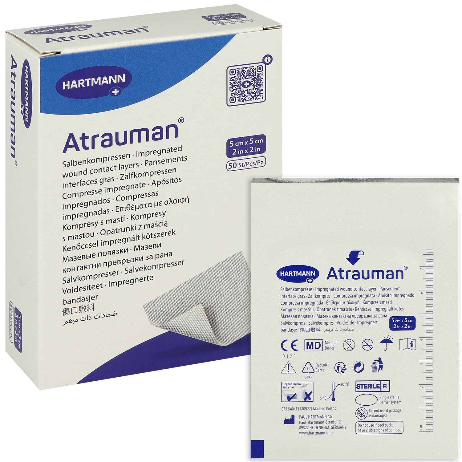 Atrauman Salbenvlies, sterile Kompressen