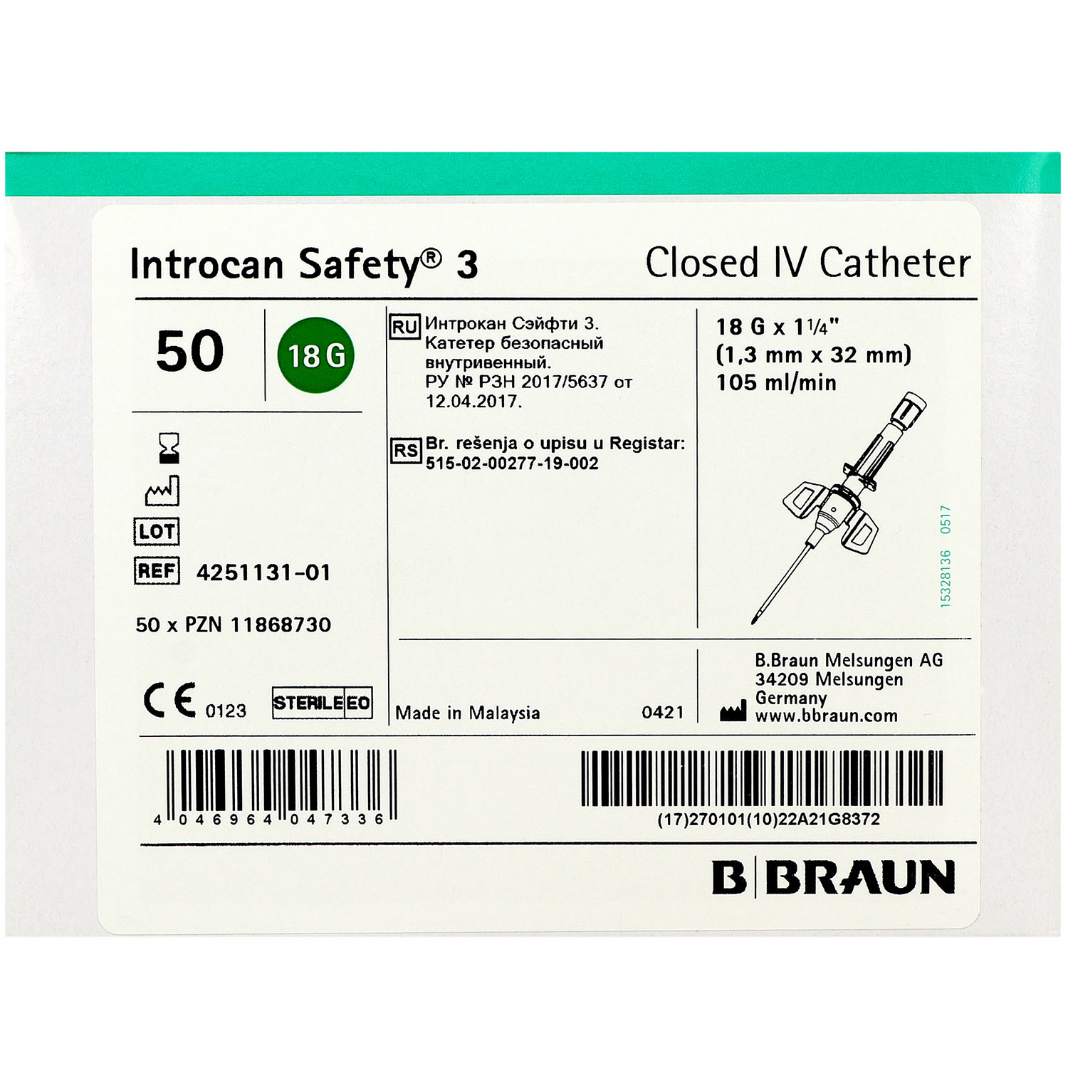 Introcan Safety 3 PUR Venenverweilkanüle