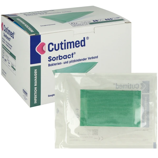 Cutimed Saugkompresse vor Verpackung