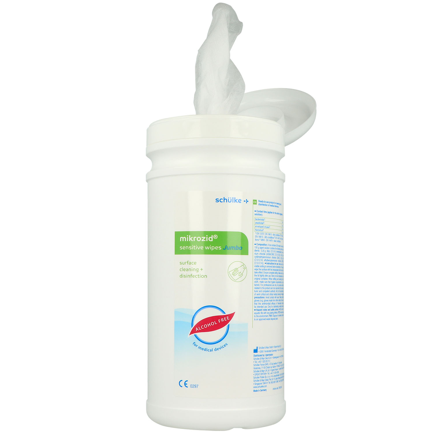 mikrozid sensitive wipes Jumbo Spenderdose