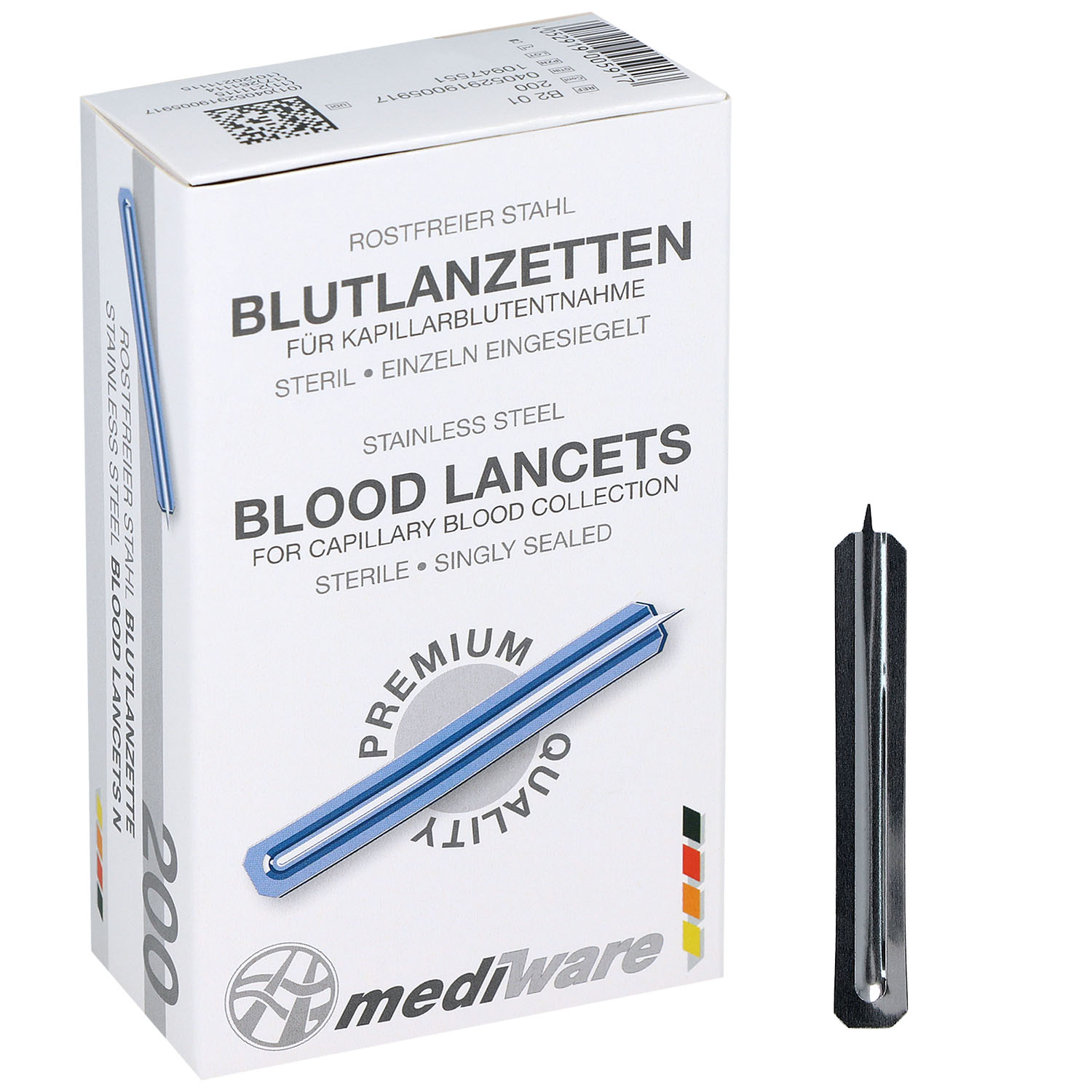 Blutlanzetten Premium - ECO - 200 Stück