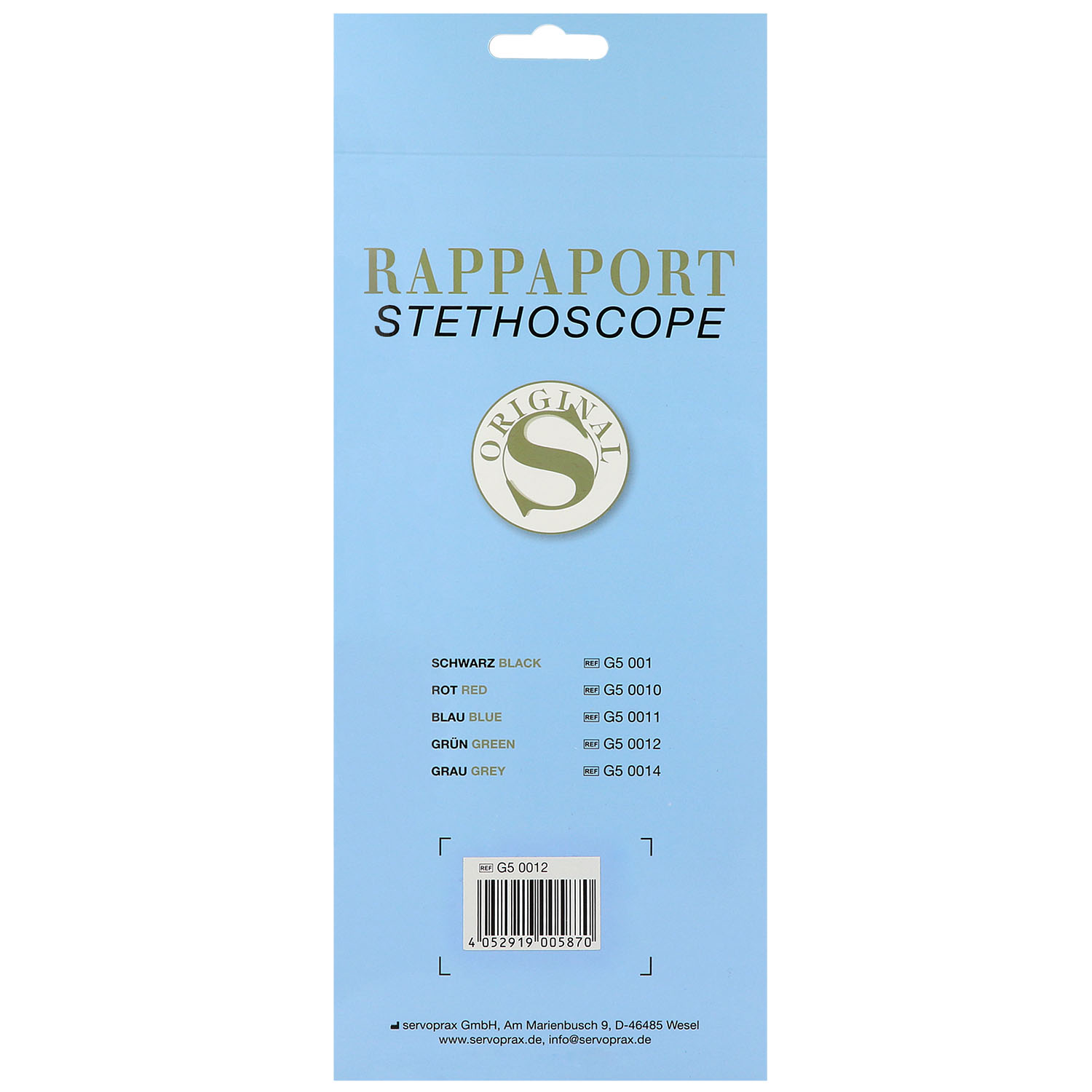 Rappaport Doppelkopfstethoskop