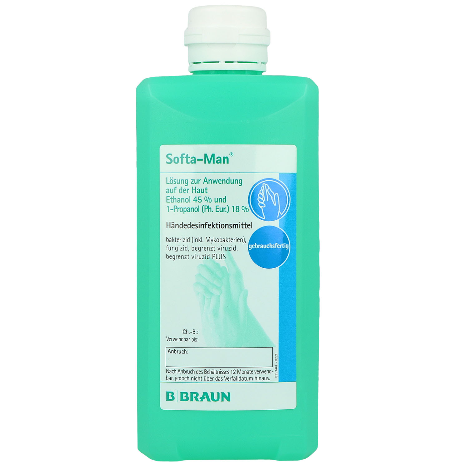 Softa Man Händedesinfektion 500 ml - Spenderflasche