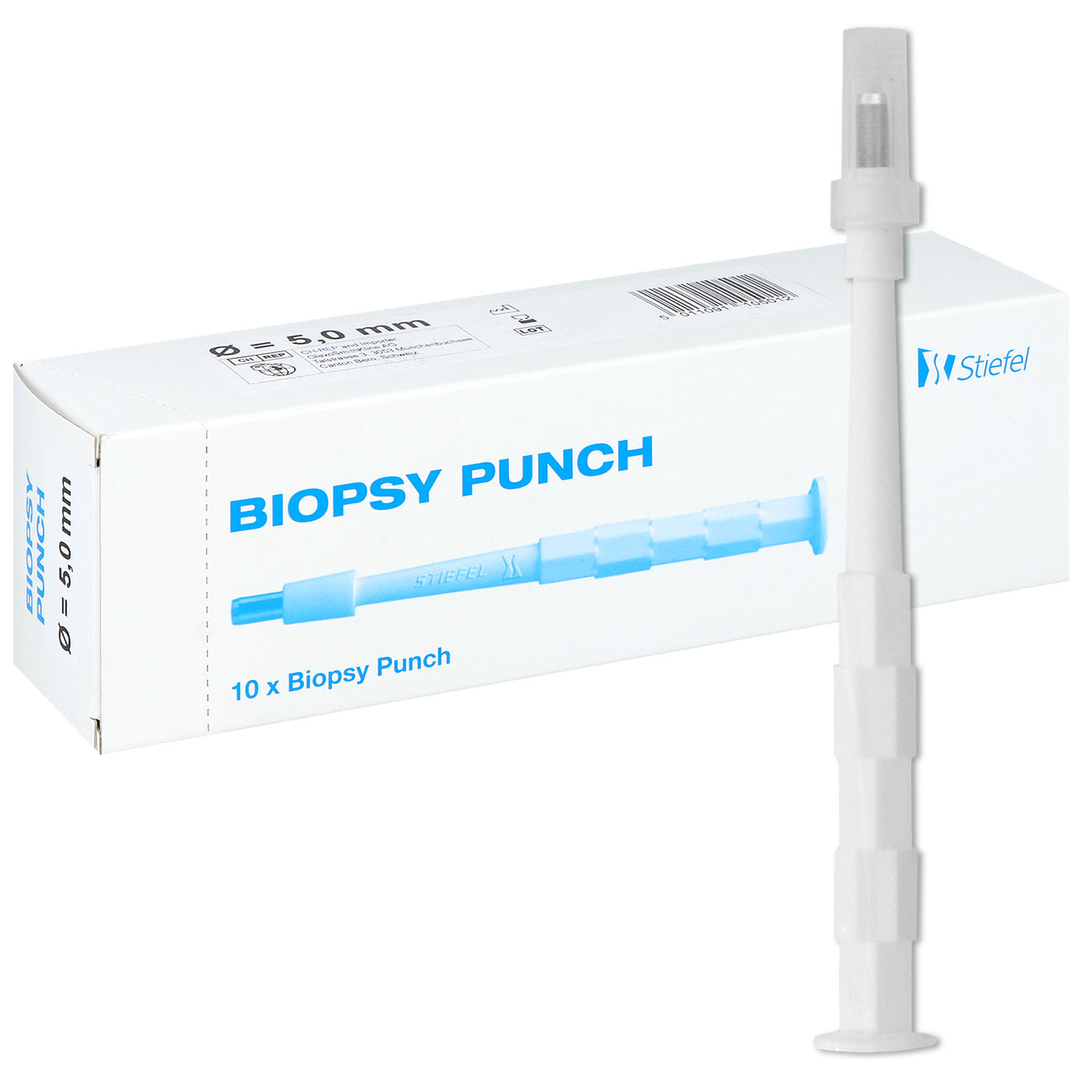 Stiefel Biopsy Punch Hautstanze 5 mm - 10 St.