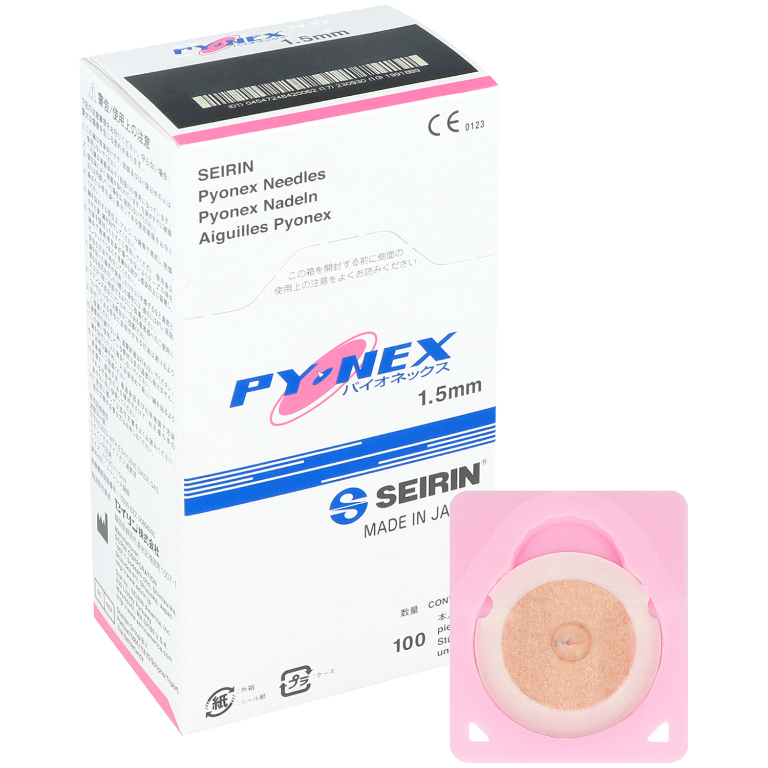 Seirin Akupunkturnadeln 0,20 x 1,5 mm pink (100 St.)