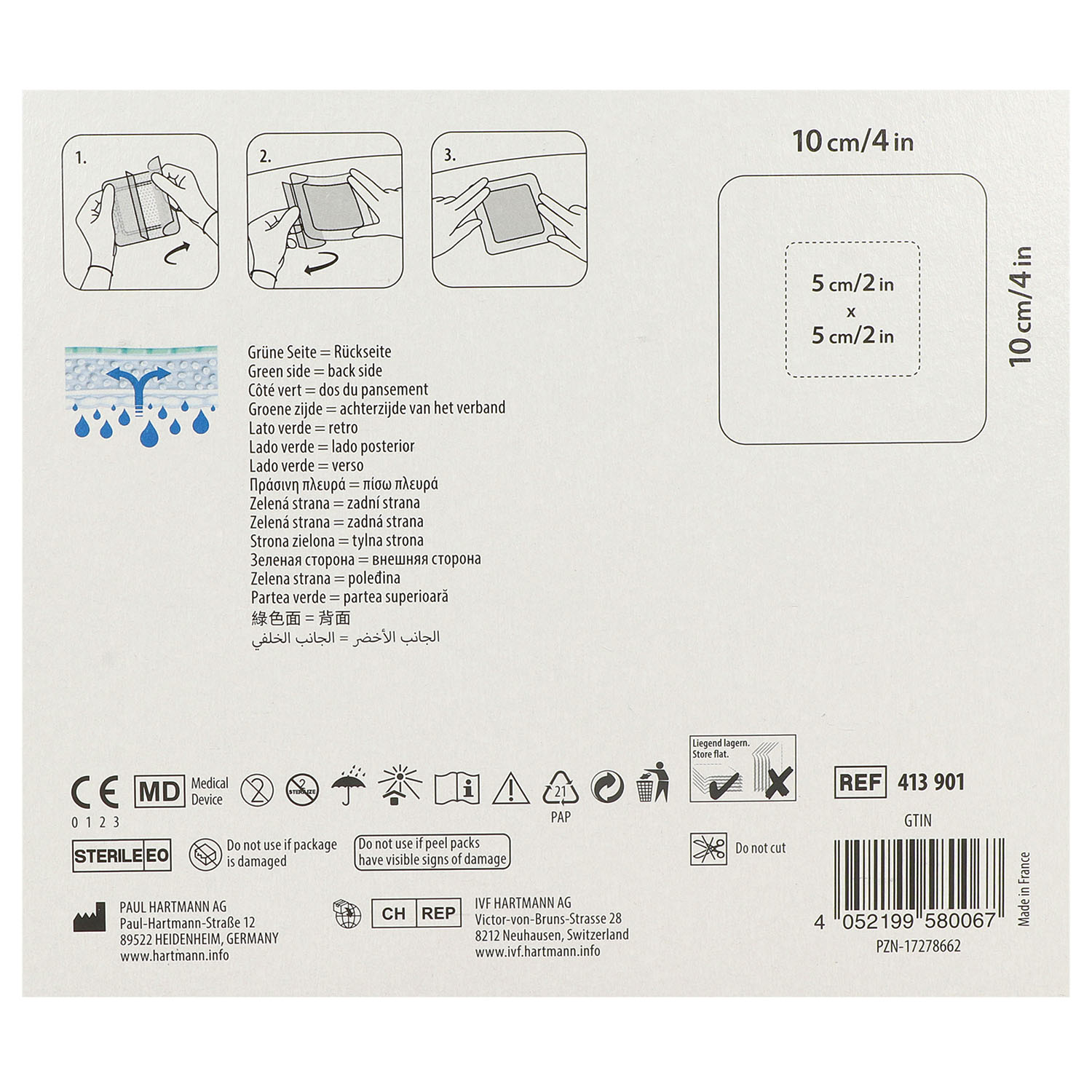 Zetuvit Plus Silicone Border steril