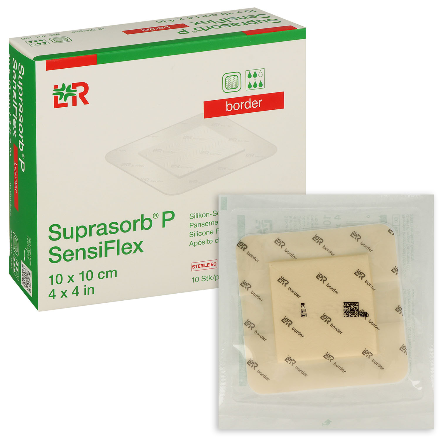 Suprasorb P SensiFlex, flexibler Silikonschaumverband, steril