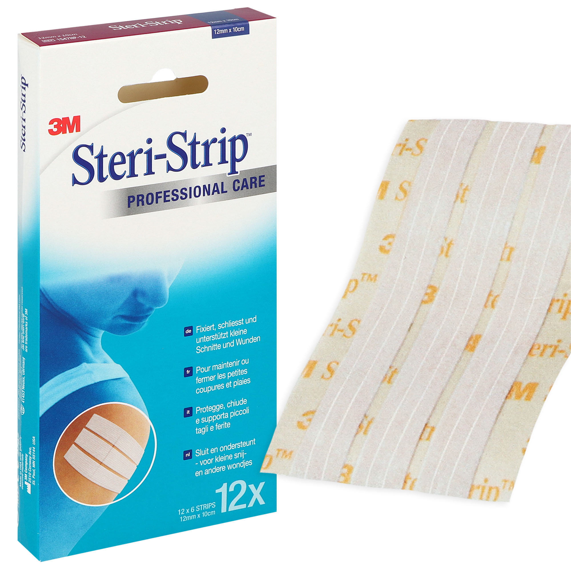 3M Steri-Strip 12 x 100 mm - 12 x 6 Stück