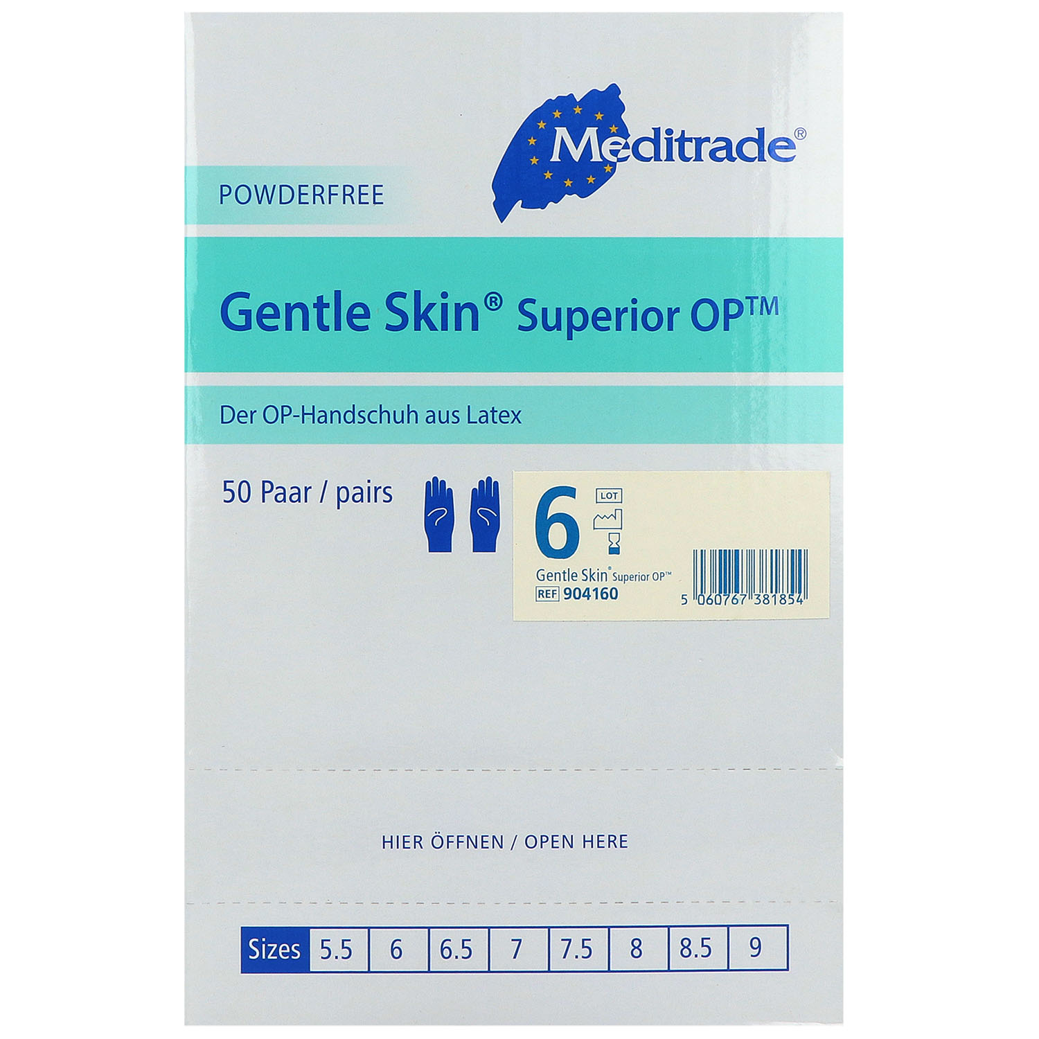 Gentle Skin Superior OP-Handschuhe Latex, puderfrei, steril