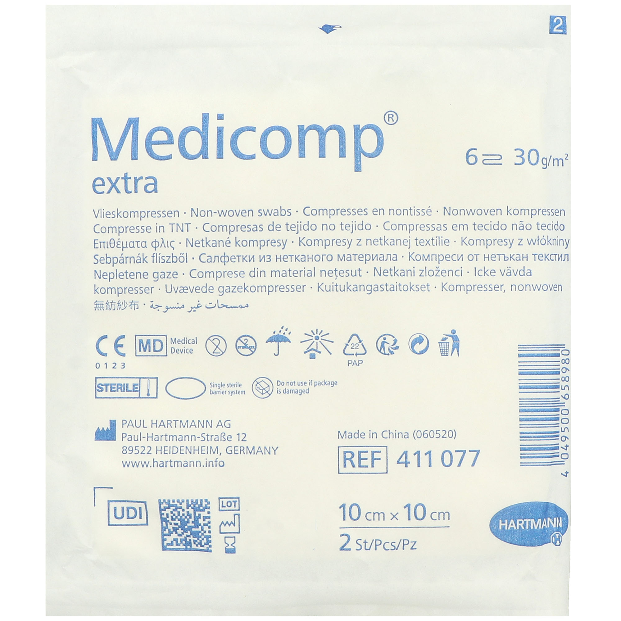 Medicomp Extra Vlieskompressen