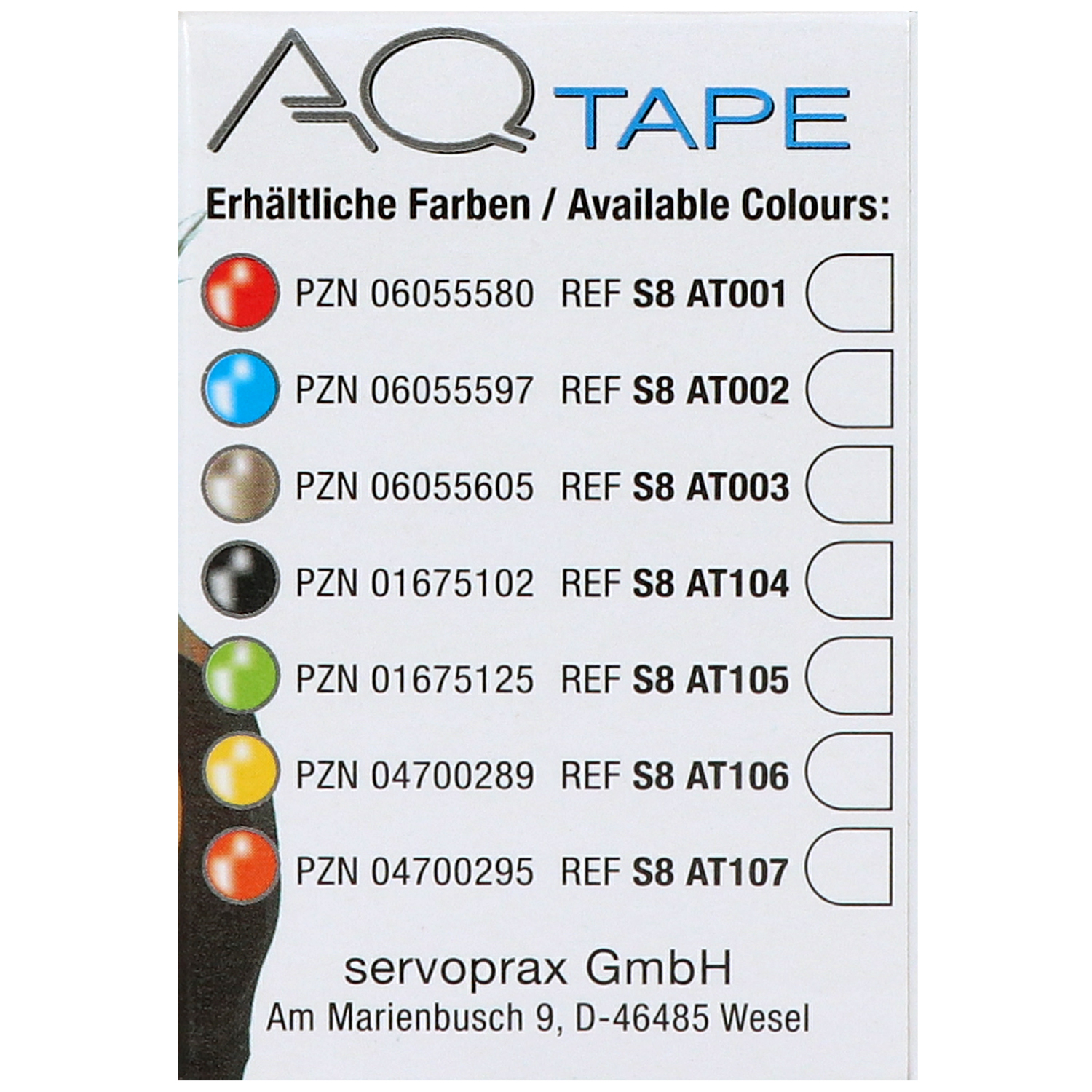 Diaprax AQ-Tape für kinesiologisches Taping - 1 Rolle