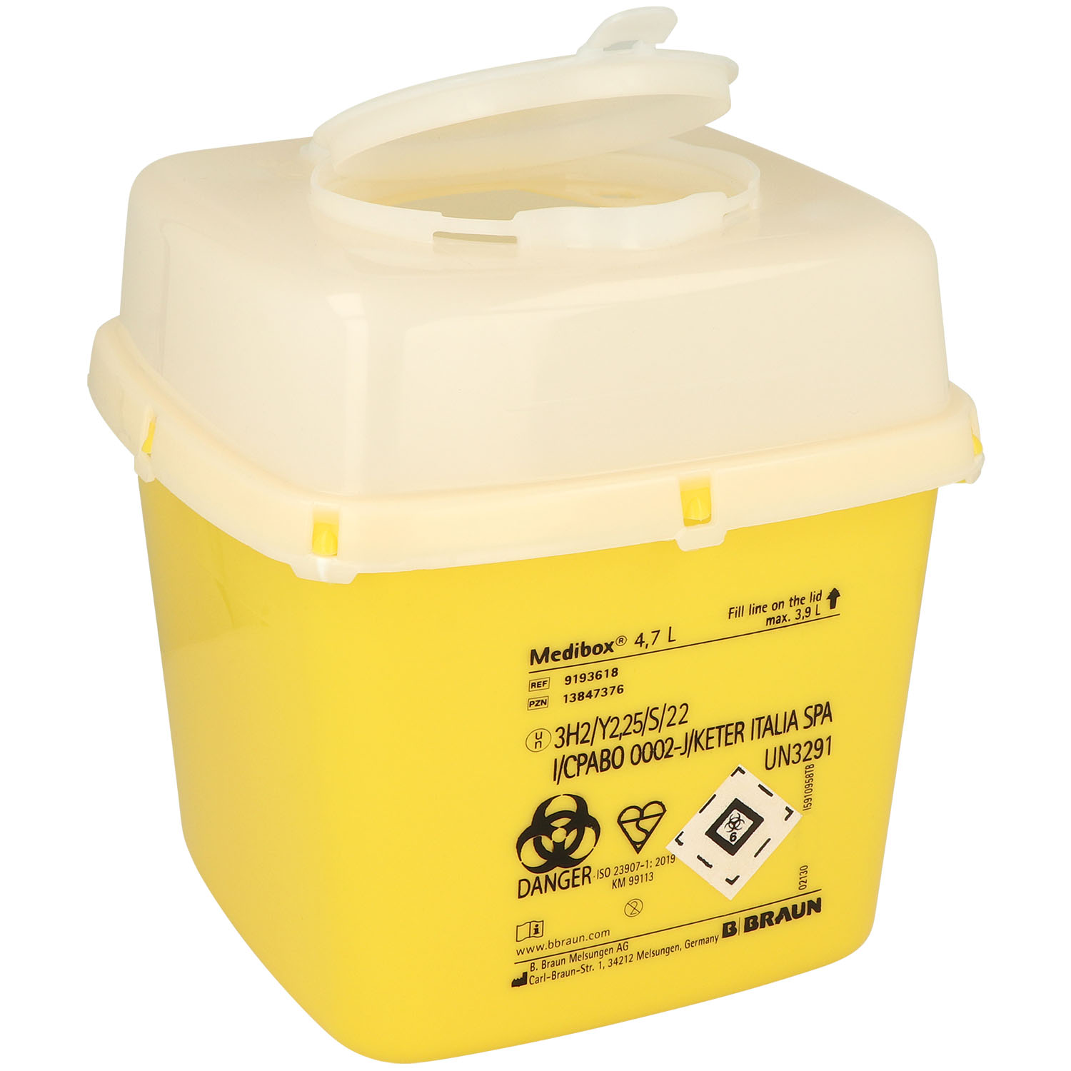 Medibox Entsorgungsbehälter für Kanülen und Spritzen (4,7 Liter)