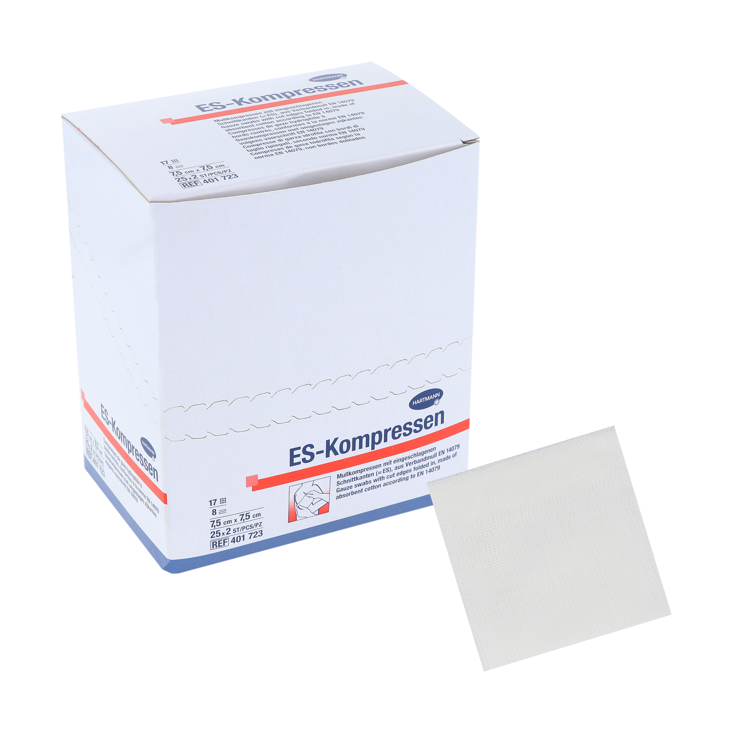 ES Kompressen steril 10 x 10 cm - 25 x 2 St. 8-fach