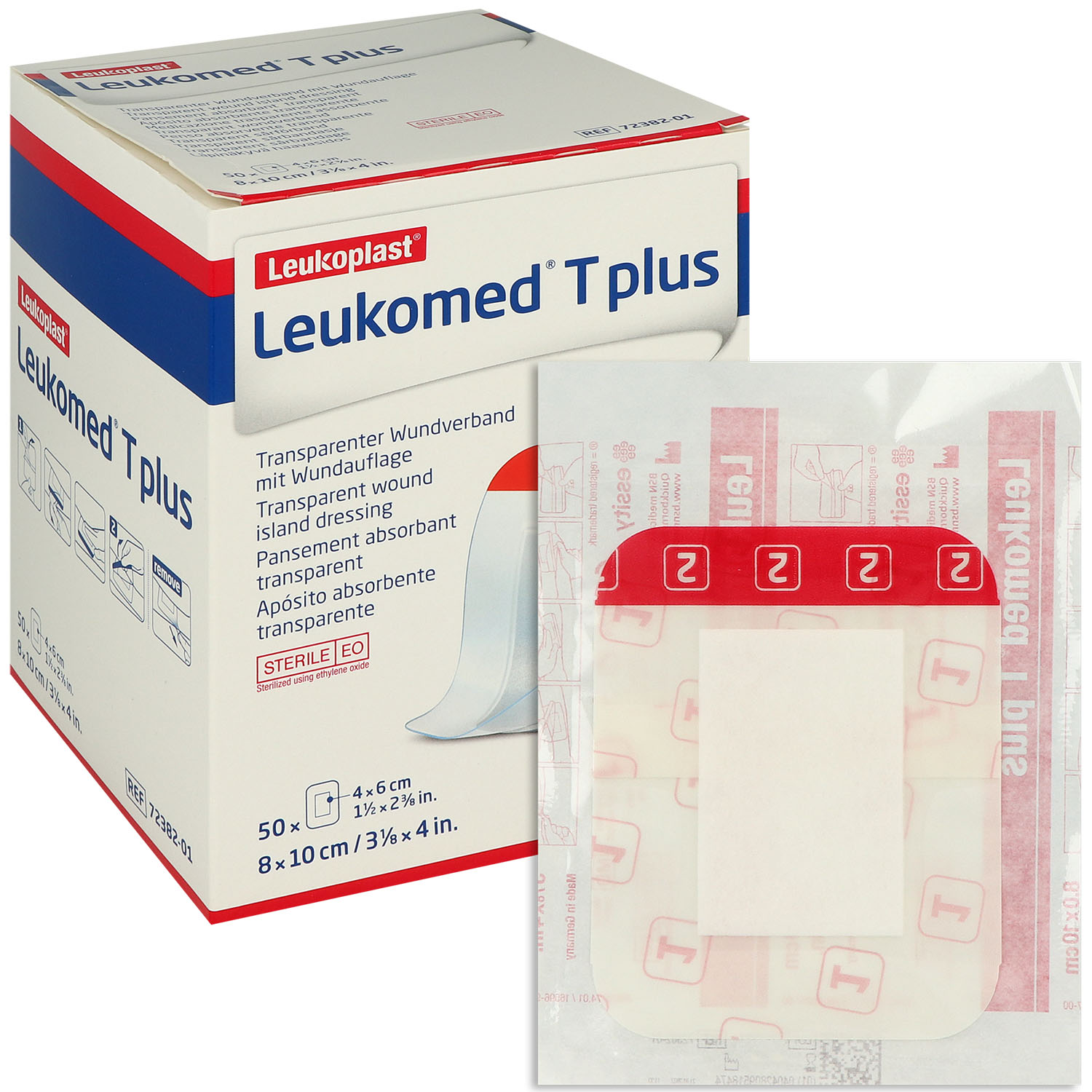 Leukomed T plus steriler Wundverband 8 x 10 cm