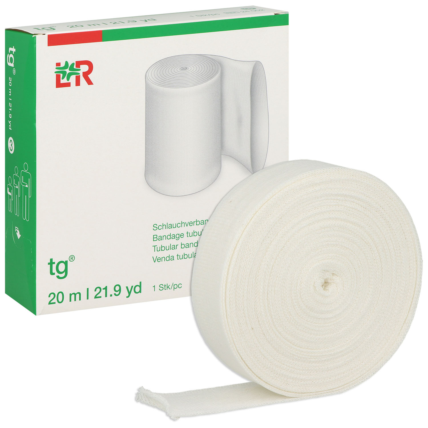 tg Schlauchverband Gr. 3 (3,0 cm) für mehrere Finger, Kinderarm - 1 Rolle