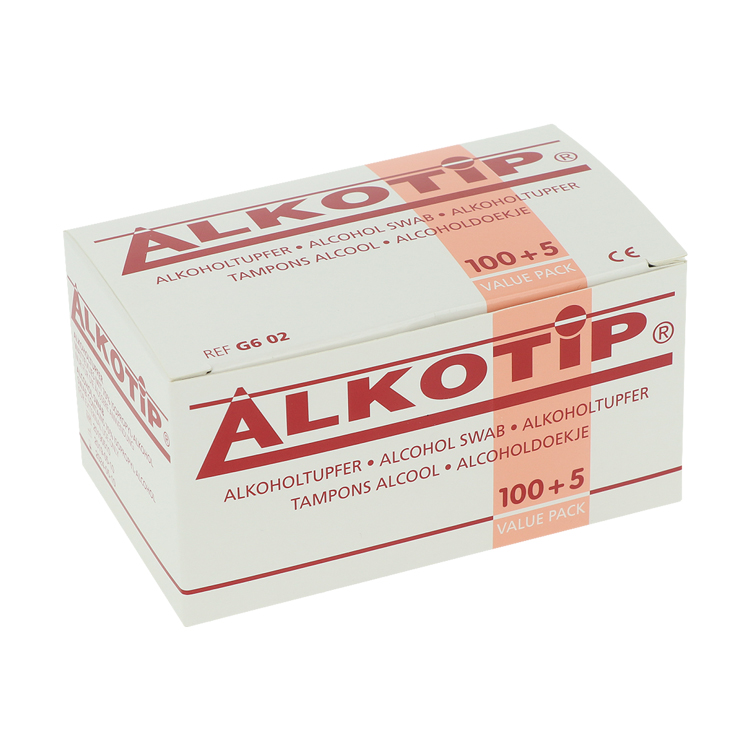 Diaprax Alkotip Standard Alkoholtupfer 65x30mm, 100 Stück