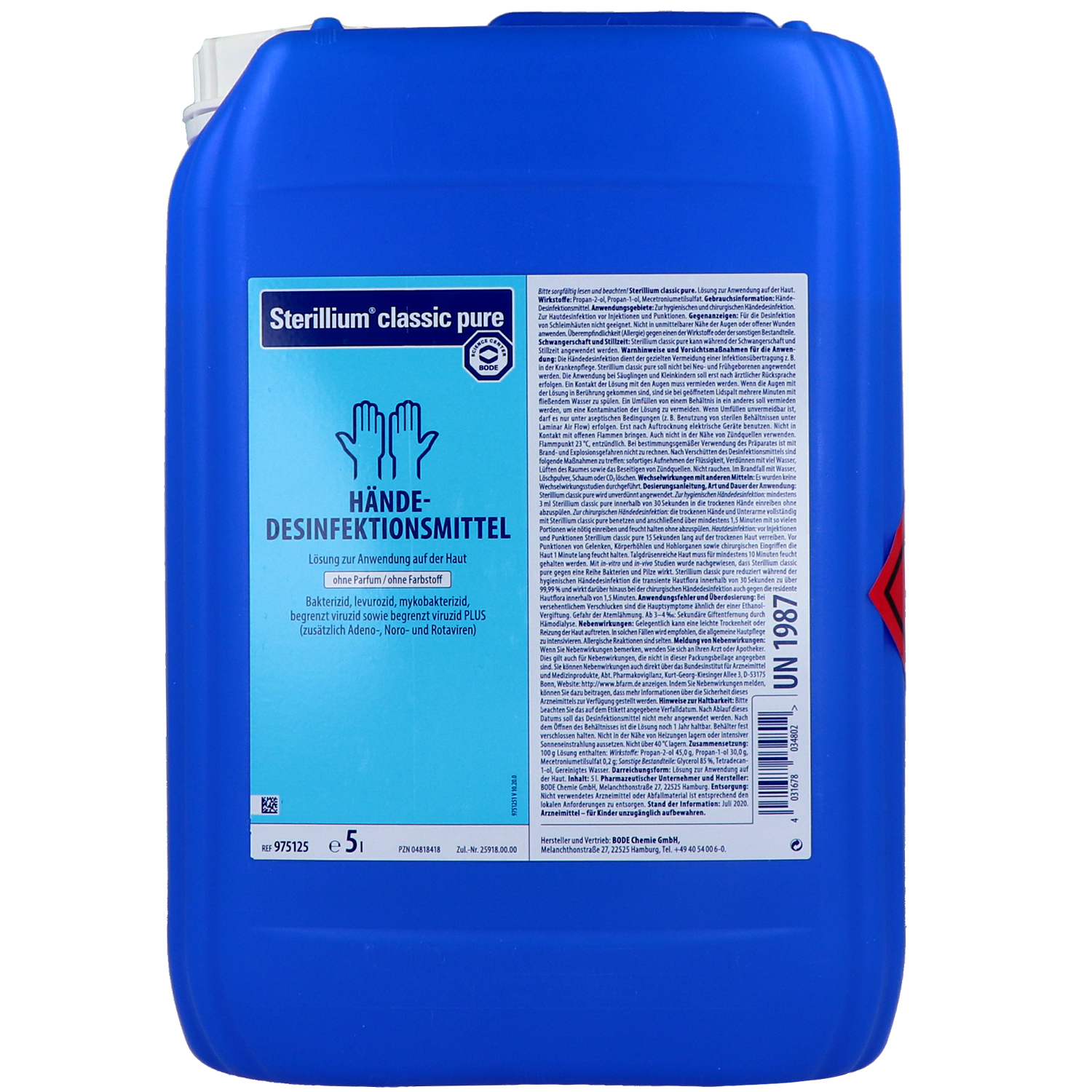 Sterillium classic pure 5000 ml Kanister