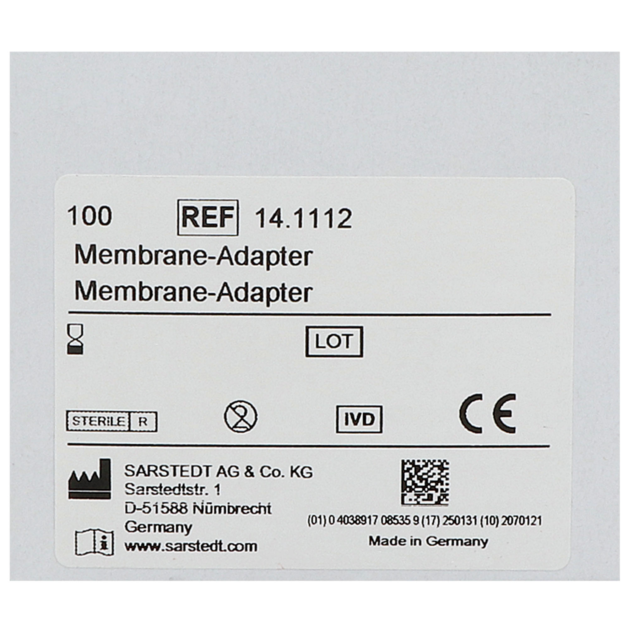 Membranadapter für Luer-Systeme