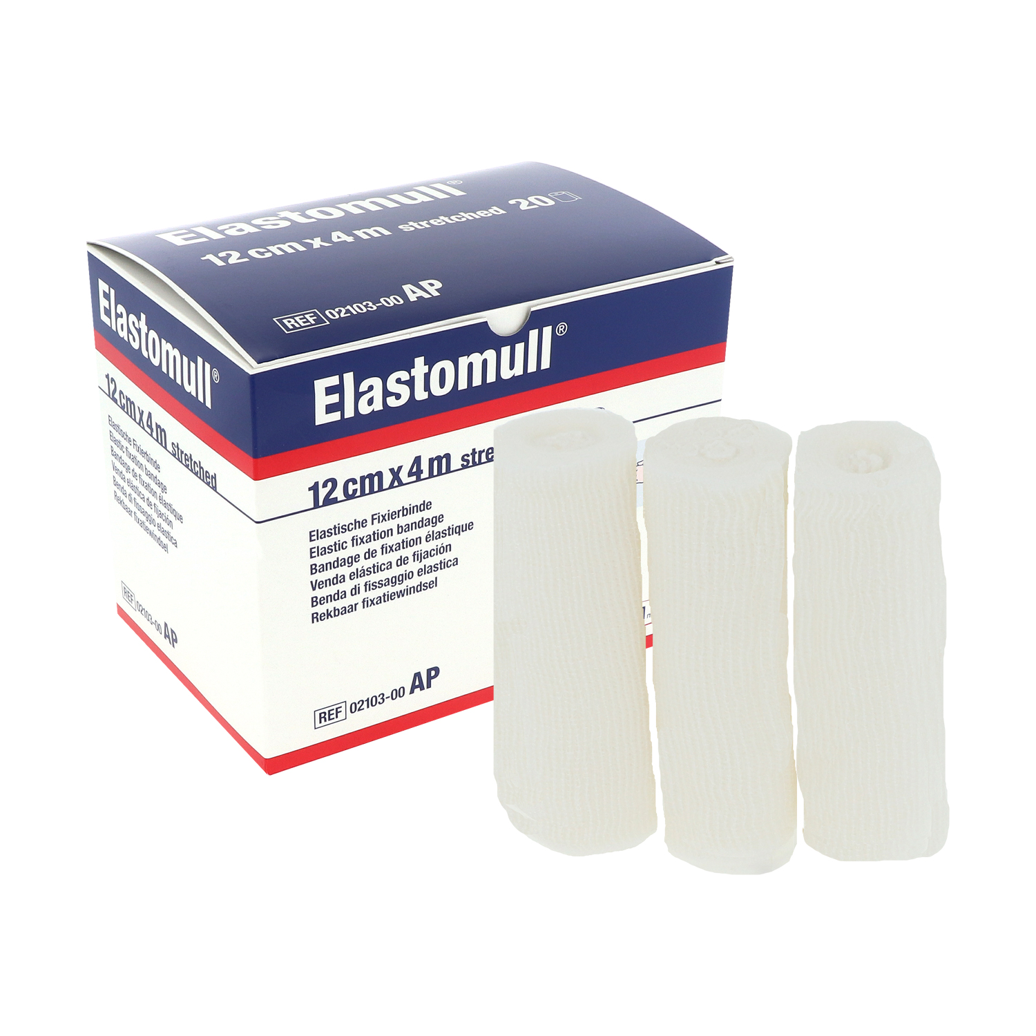 Elastomull 4 m x 12 cm Fixierbinde (20 St.)