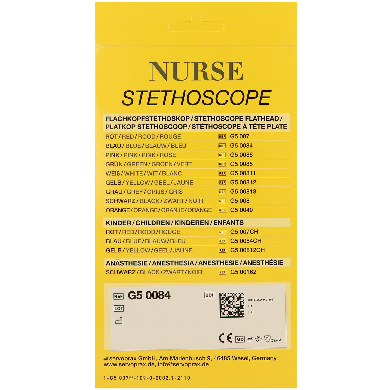 Flachkopfstethoskop Schwester