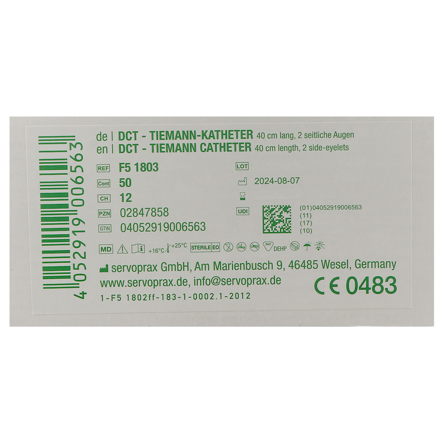 DCT Tiemann-Katheter