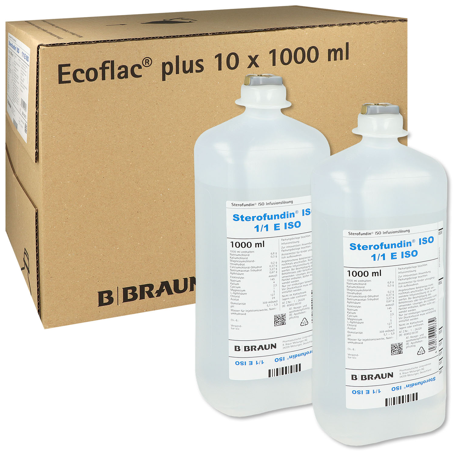 Sterofundin ISO Ecoflac Plus Infusionslösung 10 x 1000 ml