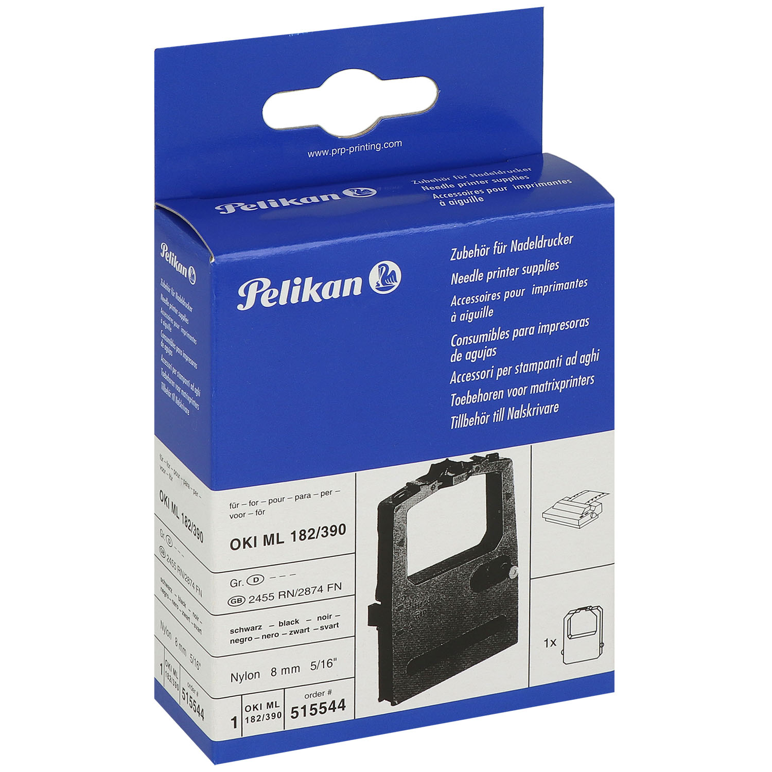 Pelikan Farbband 515544 für Oki Nadeldrucker ML 3390 - Nylon - schwarz - 1 St.