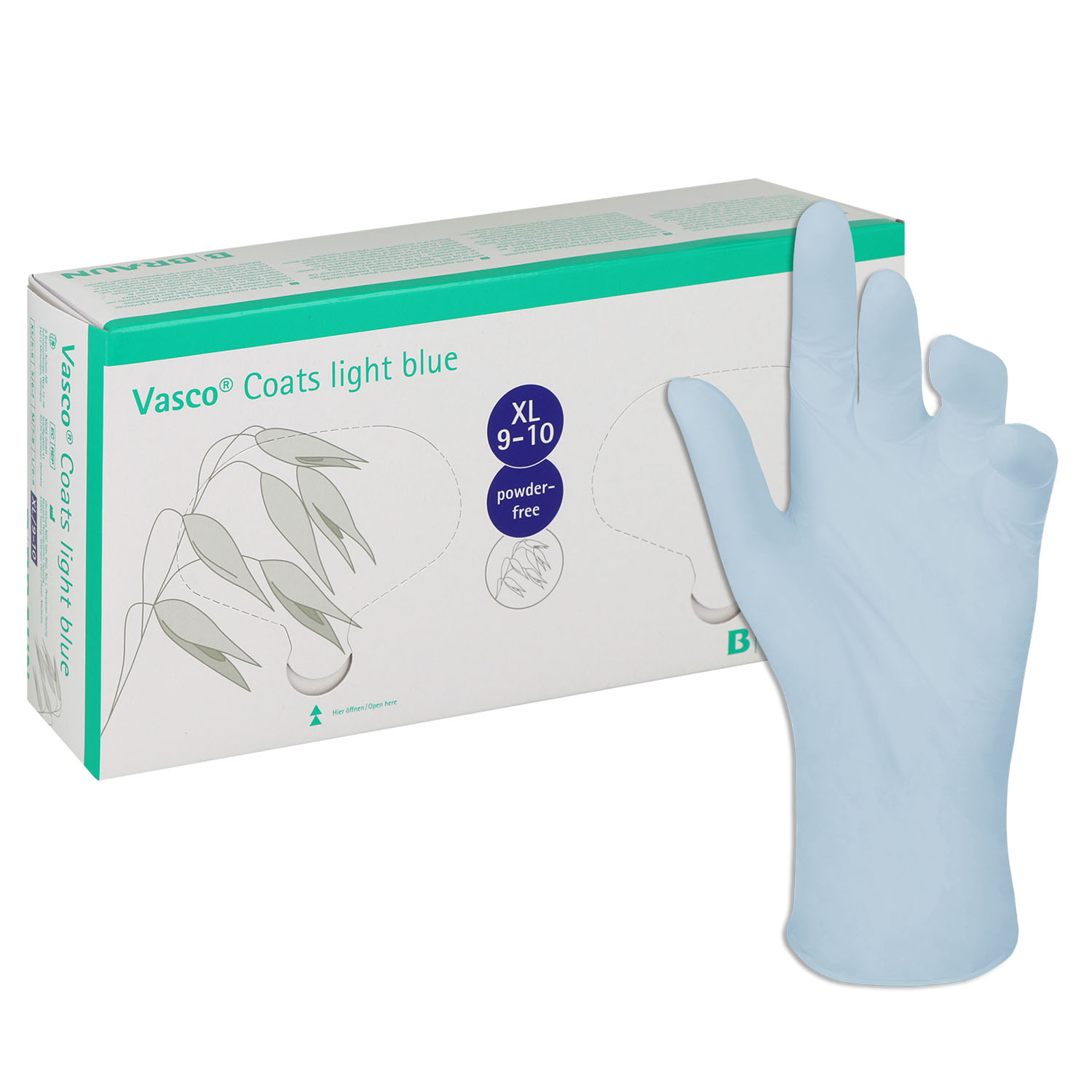 Vasco Coats light blue Untersuchungshandschuhe