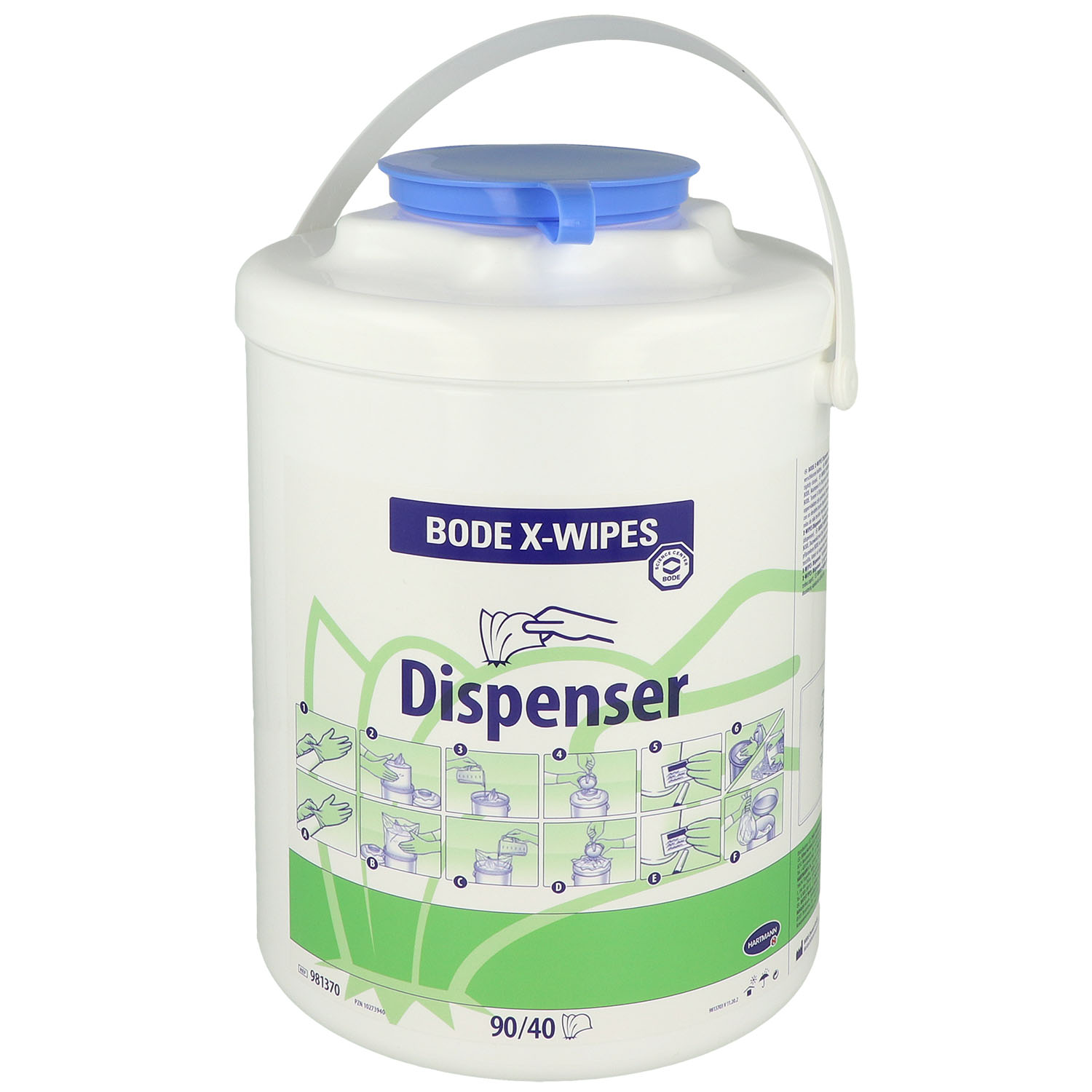 BODE X-Wipes Desinfektionstücher Spender blau