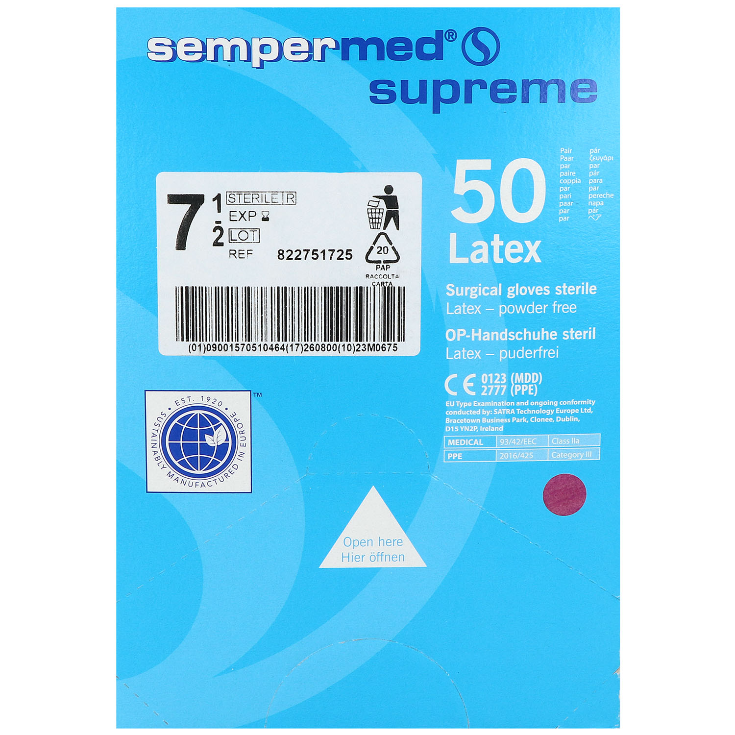 Sempermed Supreme OP-Handschuhe steril puderfrei