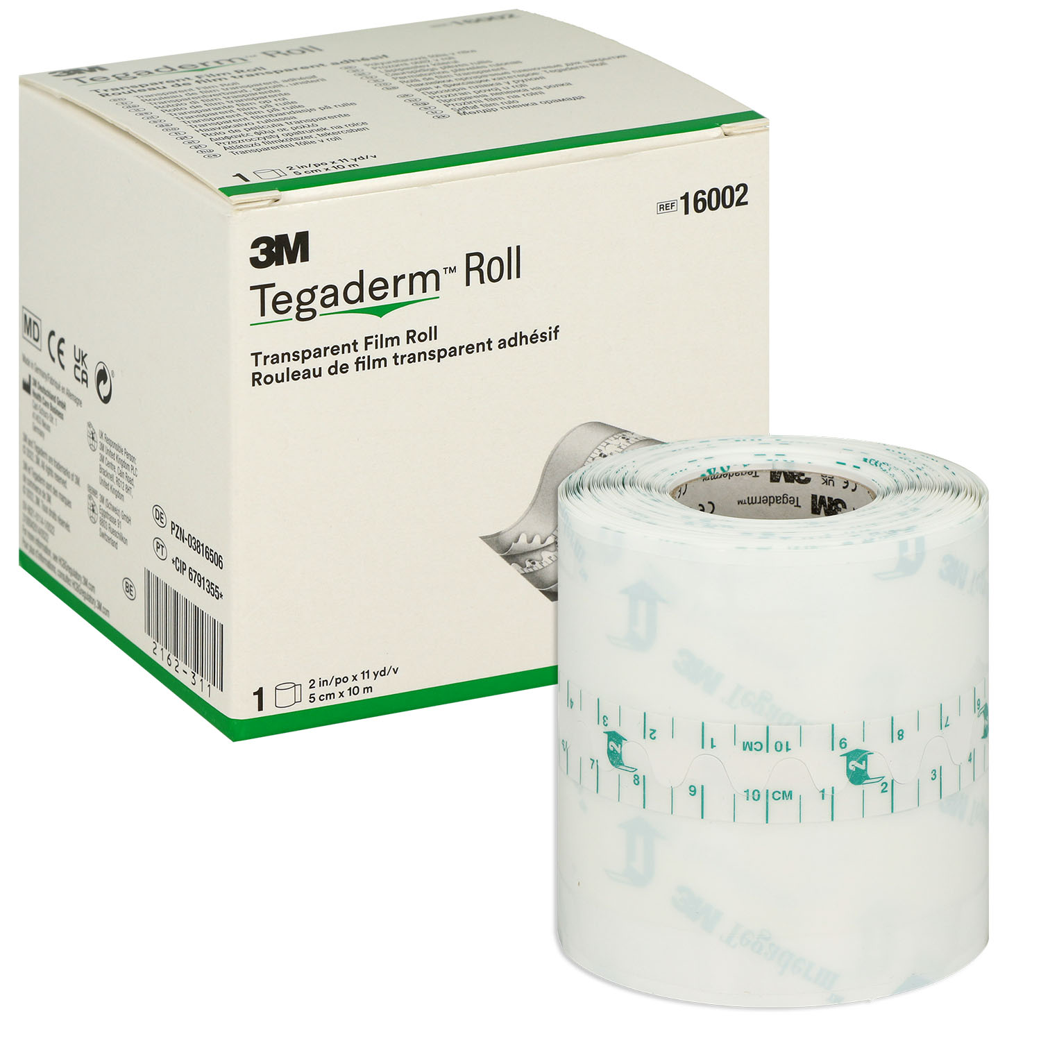 3M Tegaderm Roll, unsteriler Transparentverband