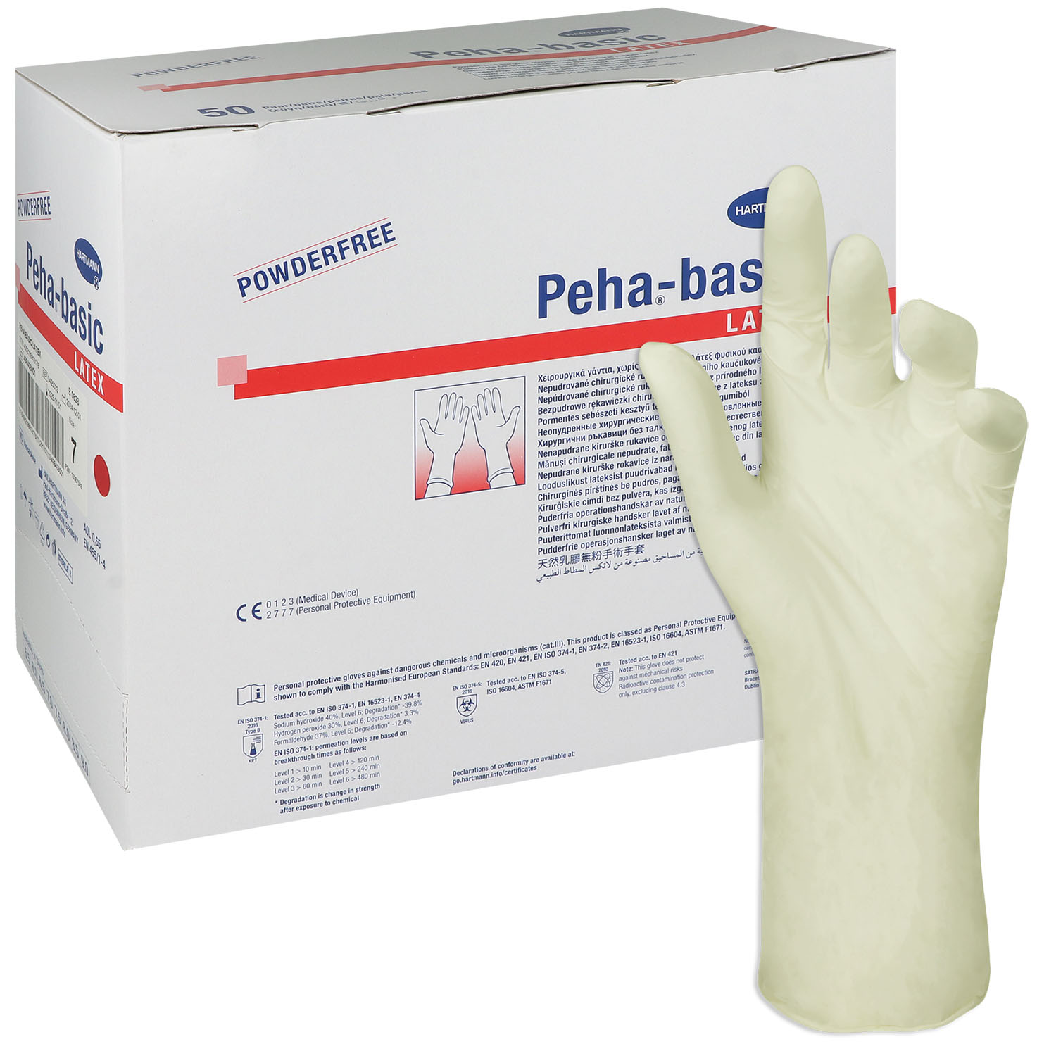 Peha-basic latex OP-Handschuhe