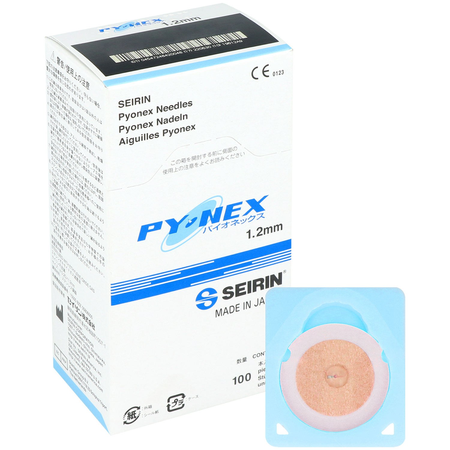 Seirin Akupunkturnadeln 0,20 x 1,2 mm blau (100 St.)