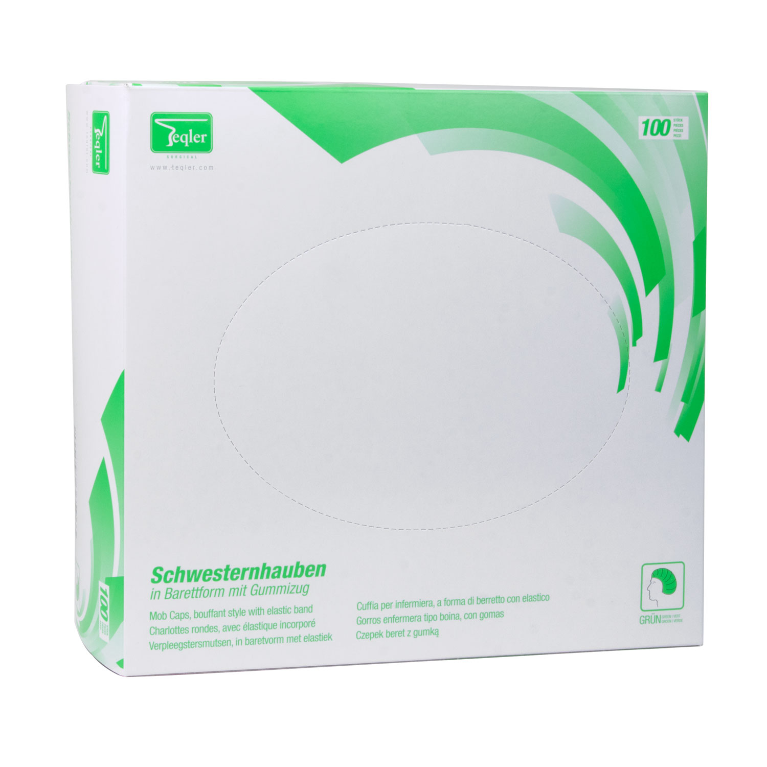 Teqler Baretthaube mit Gummizug