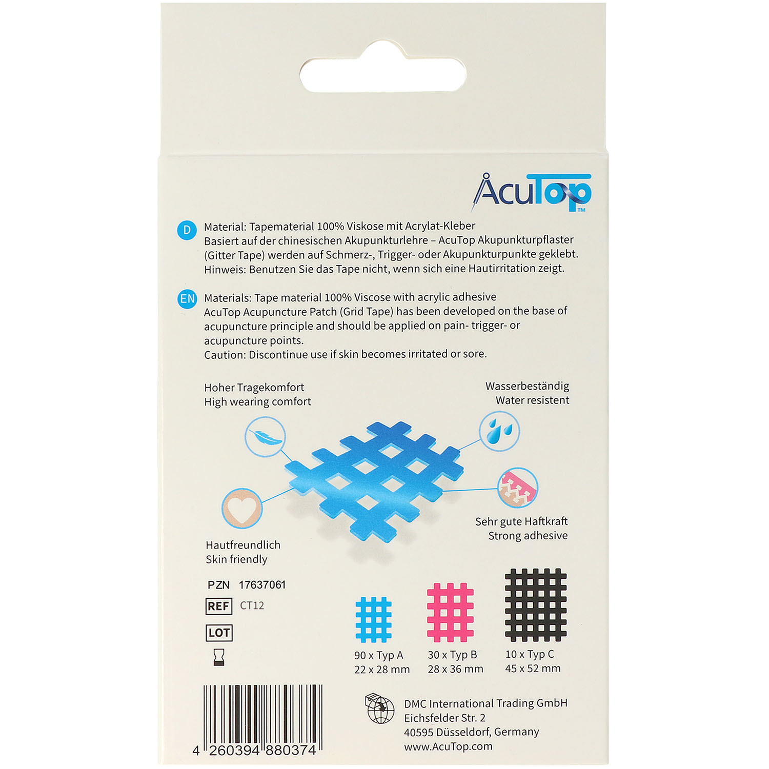 AcuTop Gitter Tape Typ ABC MixBox color - 130 Stück