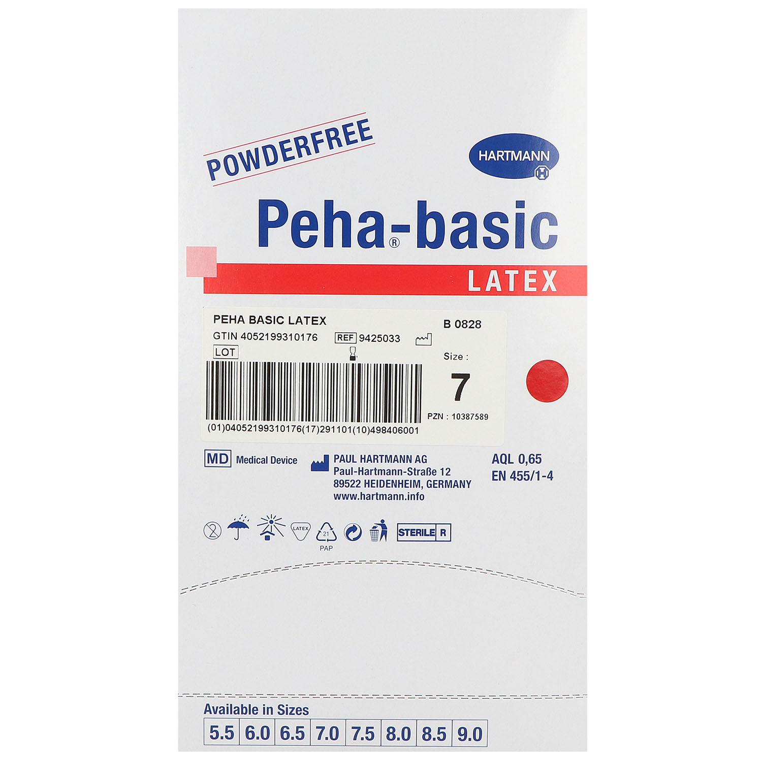 Peha-basic latex OP-Handschuhe