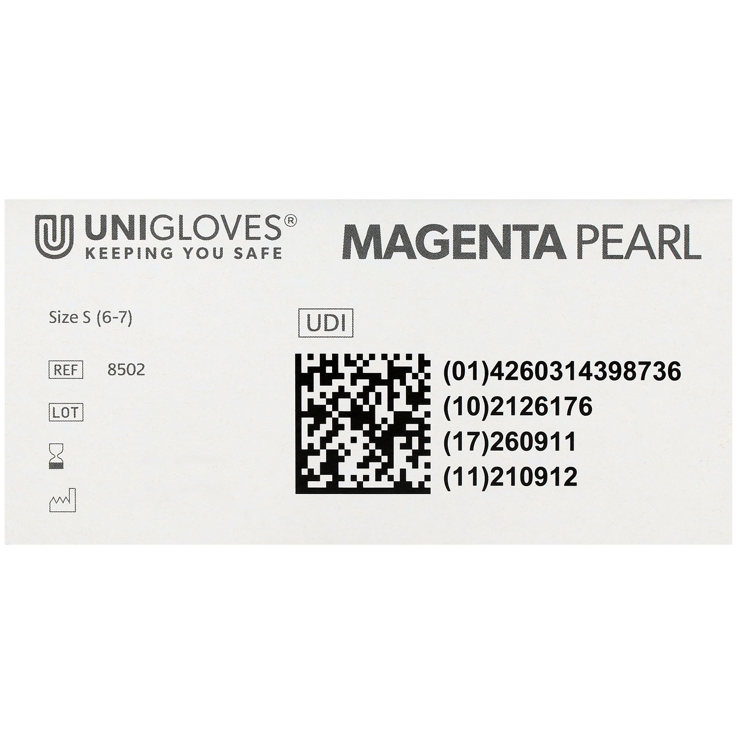 Unigloves MAGENTA PEARL Nitrilhandschuhe, puderfrei, magenta