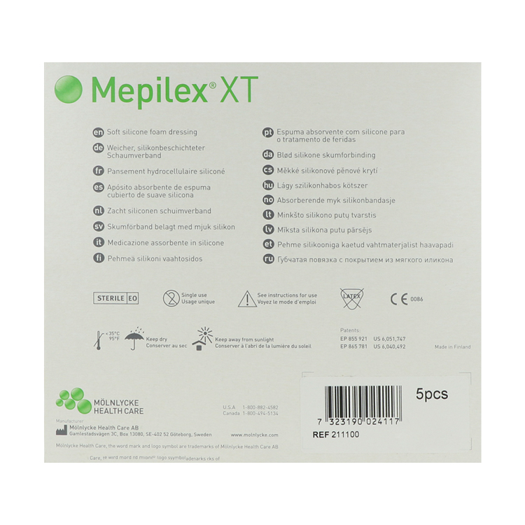 Mepilex XT Schaumverband, steril, nicht haftend